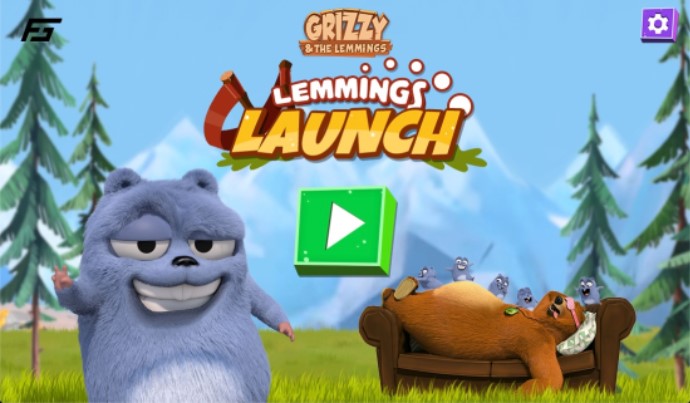 Grizzy the Lemmings Lemmings Launch