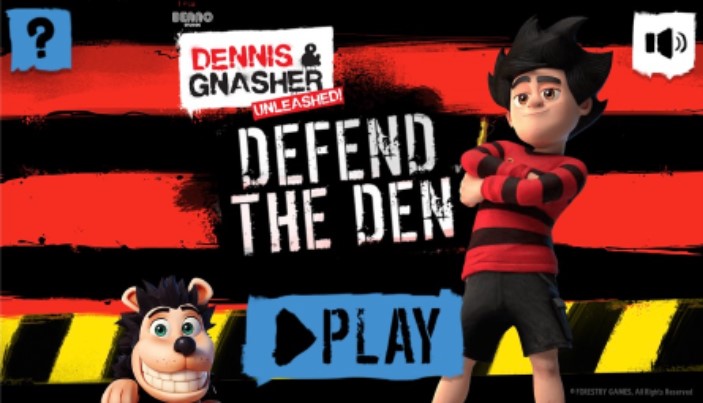 beano dennis gnasher unleashed defend the den