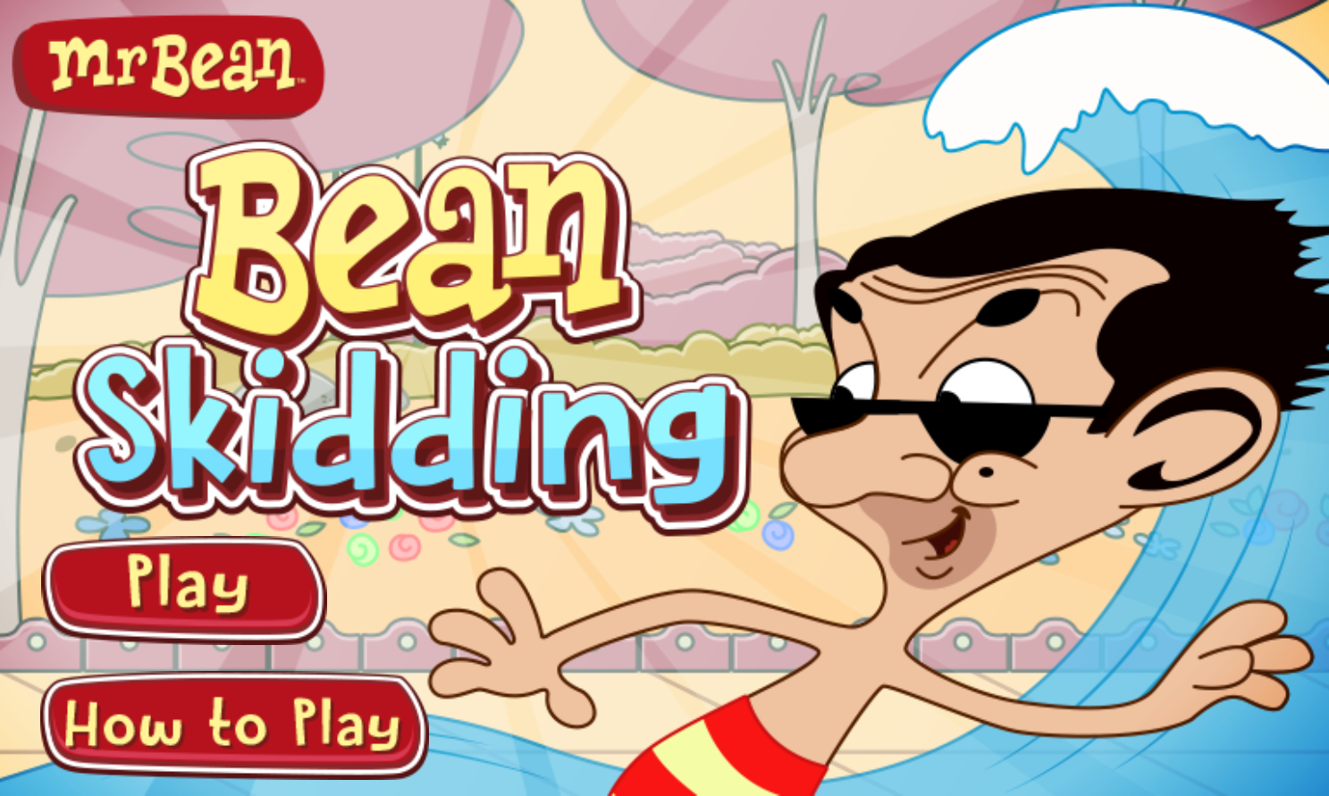 Mr Bean - Bean Skidding - HTML5 Game
