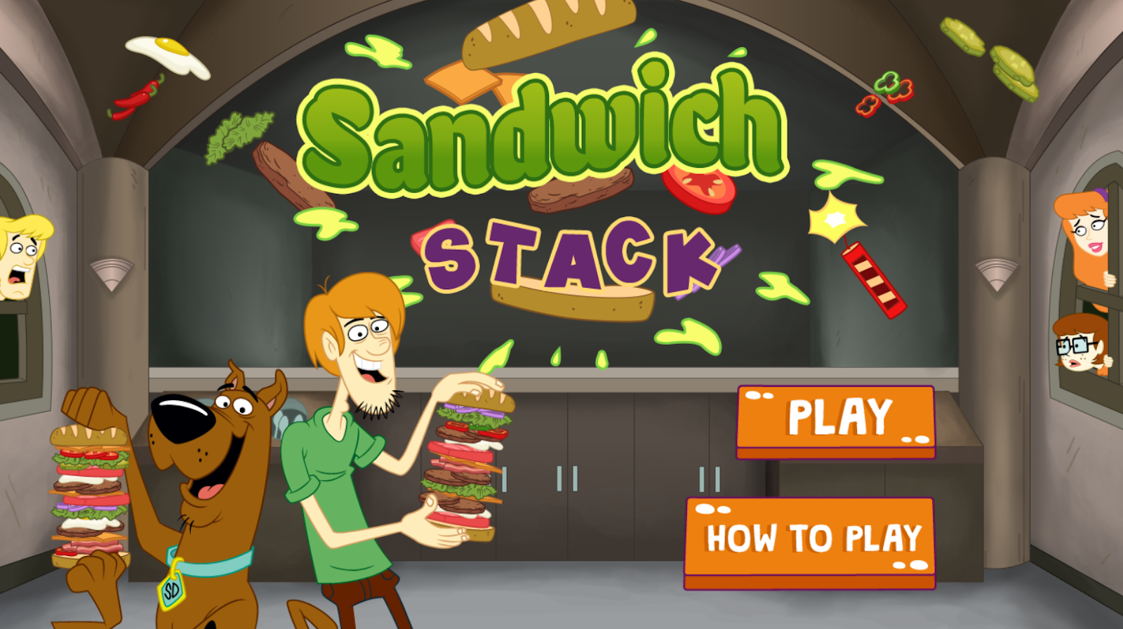 Sandwich Stack - Scooby Doo - HTML5 Game